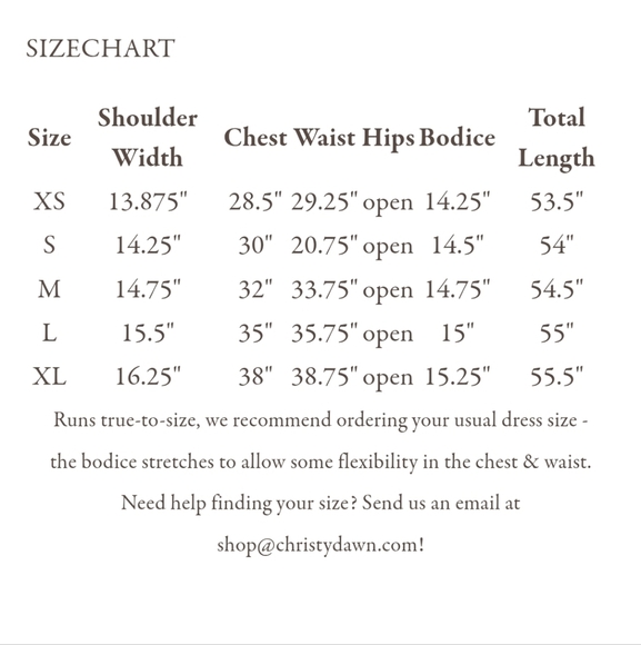 Christy Dawn The Heather Dress Noir Turkey Tail XS NWOT - Picture 11 of 11